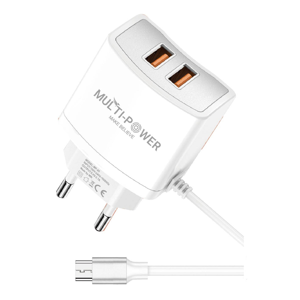MP-HC05 |Dual-Port Wall Charger | Efficient & Reliable