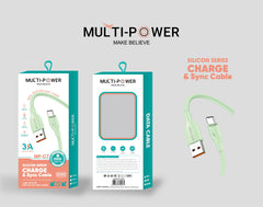 Silicon Series Charge & Sync Cable - 3A Fast & Durable (MP-C7)