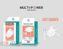 Mp-HC10 | Dual-Port Wall Charger | 2.4A Fast & Efficient